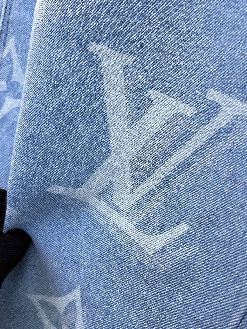LOUIS VUITTON LV ICE BLUE MONOGRAM DENIM JACKET 239523