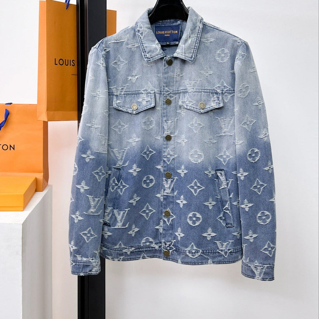 LOUIS VUITTON LV LIGHT BLUE MONOGRAM DENIM JACKET 239529
