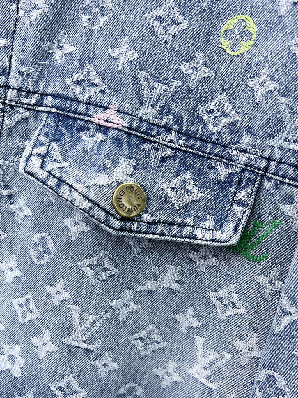 LOUIS VUITTON LV LIGHT BLUE DENIM JACKET 239530