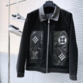 LOUIS VUITTON LV SHIRT JACKET IN BLACK SOFT CALFSKIN 239124