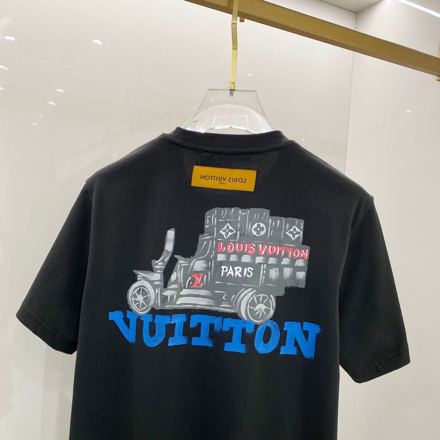 LOUIS VUITTON LV T-SHIRT BLACK COTTON 238848