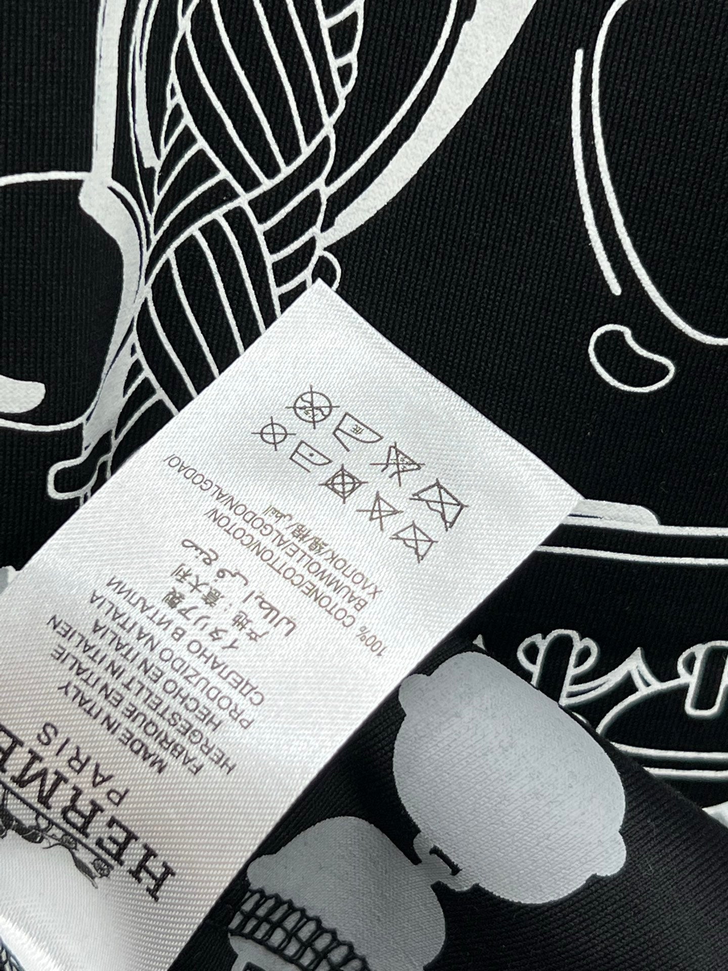 HERMES HERMES T SHIRT 25S IN COTTON 268415