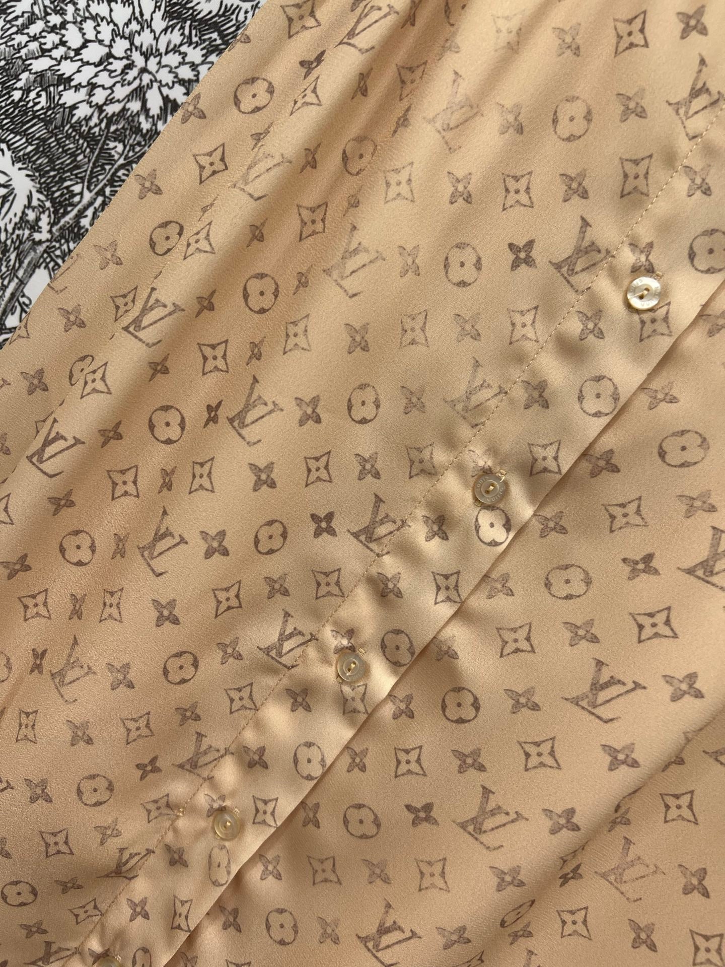 LOUIS VUITTON LV MONOGRAM BUTTON DOWN DRESS 274496