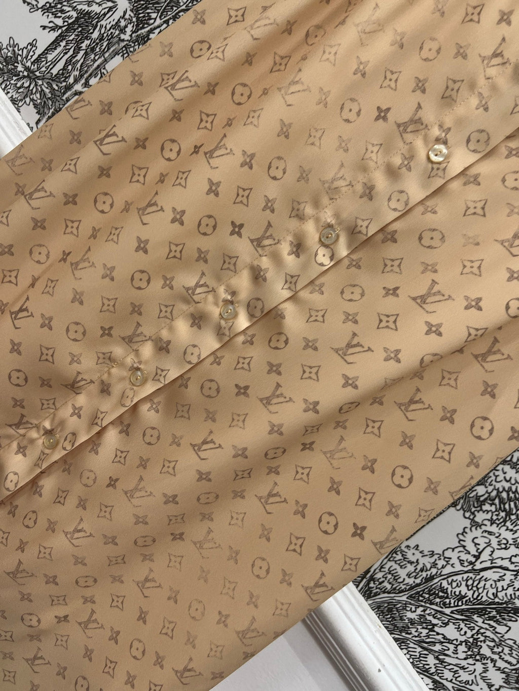 LOUIS VUITTON LV MONOGRAM BUTTON DOWN DRESS 274496