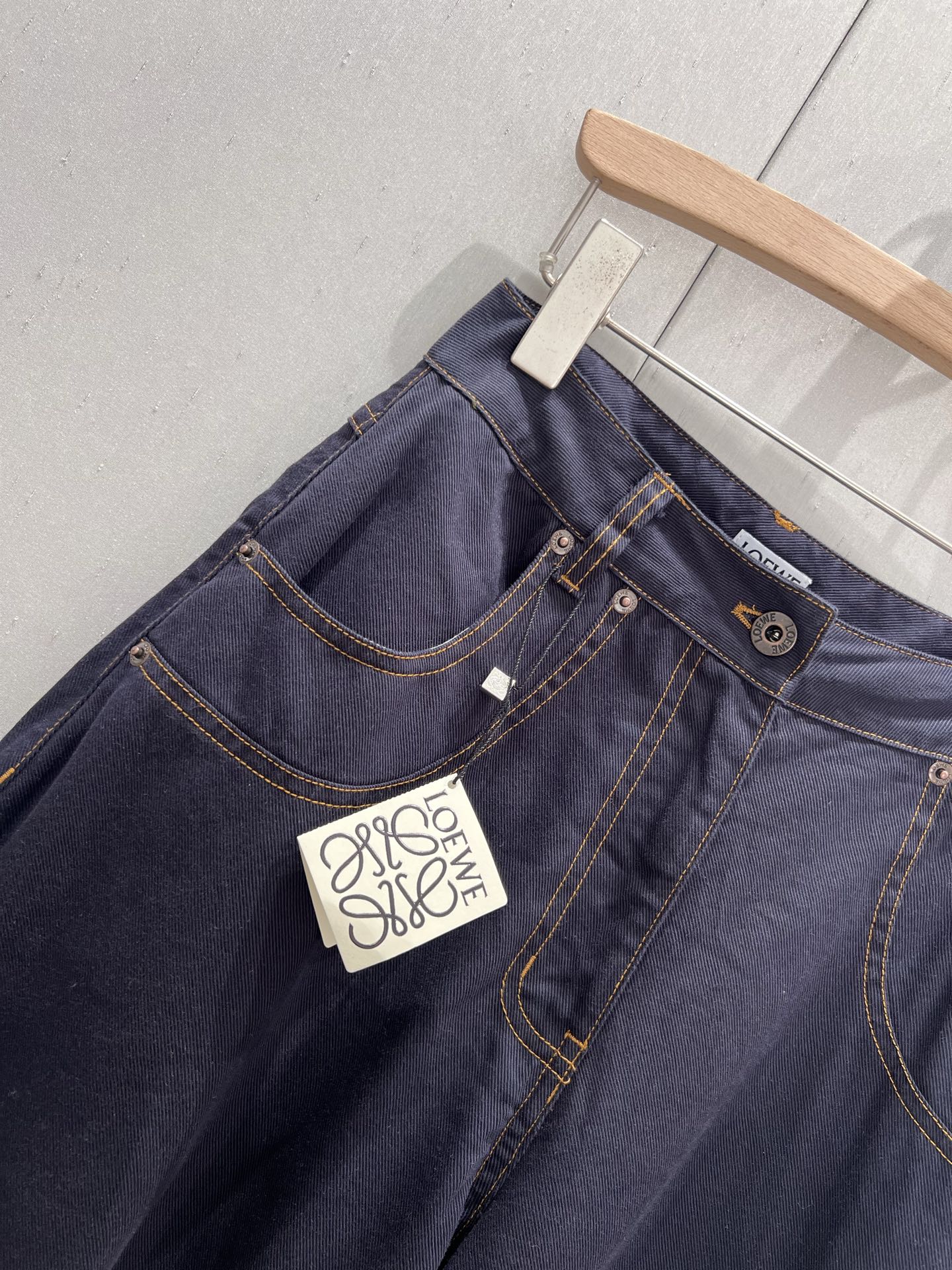 Loewe 25 Straight Wide-leg Jeans Cotton