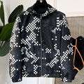 LOUIS VUITTON LV HOODED JACKET BLACK AND WHITE DAMIER 239118