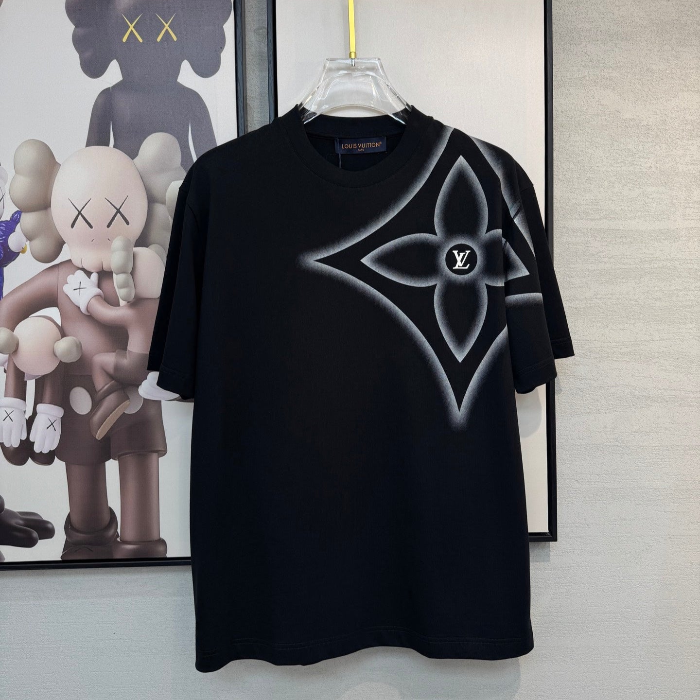 LOUIS VUITTON LV BLACK COTTON T-SHIRT 238913