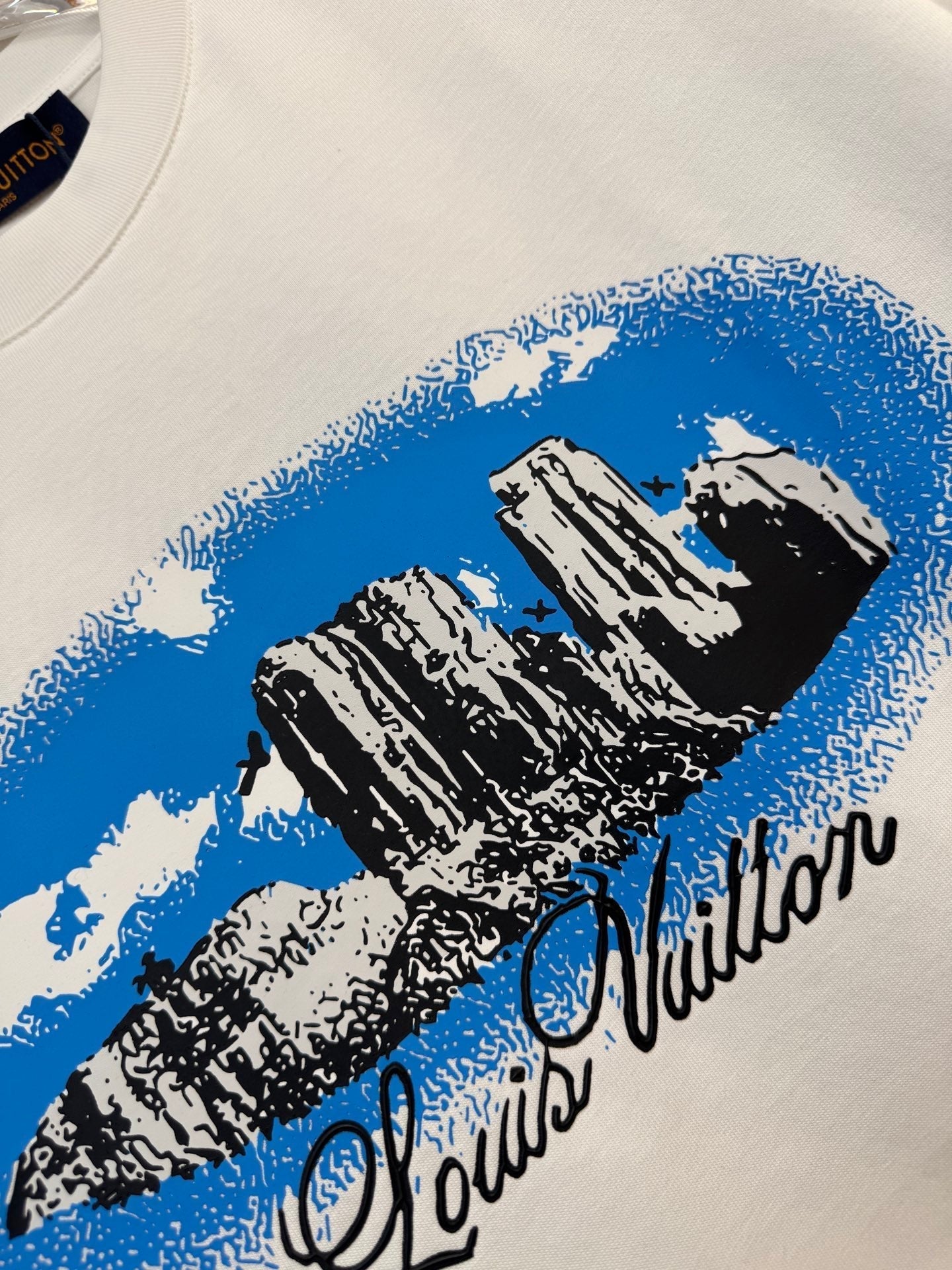 LOUIS VUITTON LV WHITE COTTON T-SHIRT 238918