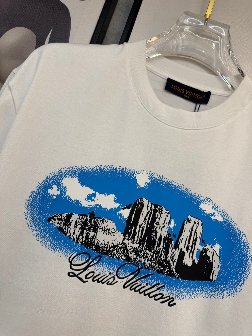 LOUIS VUITTON LV WHITE COTTON T-SHIRT 238918