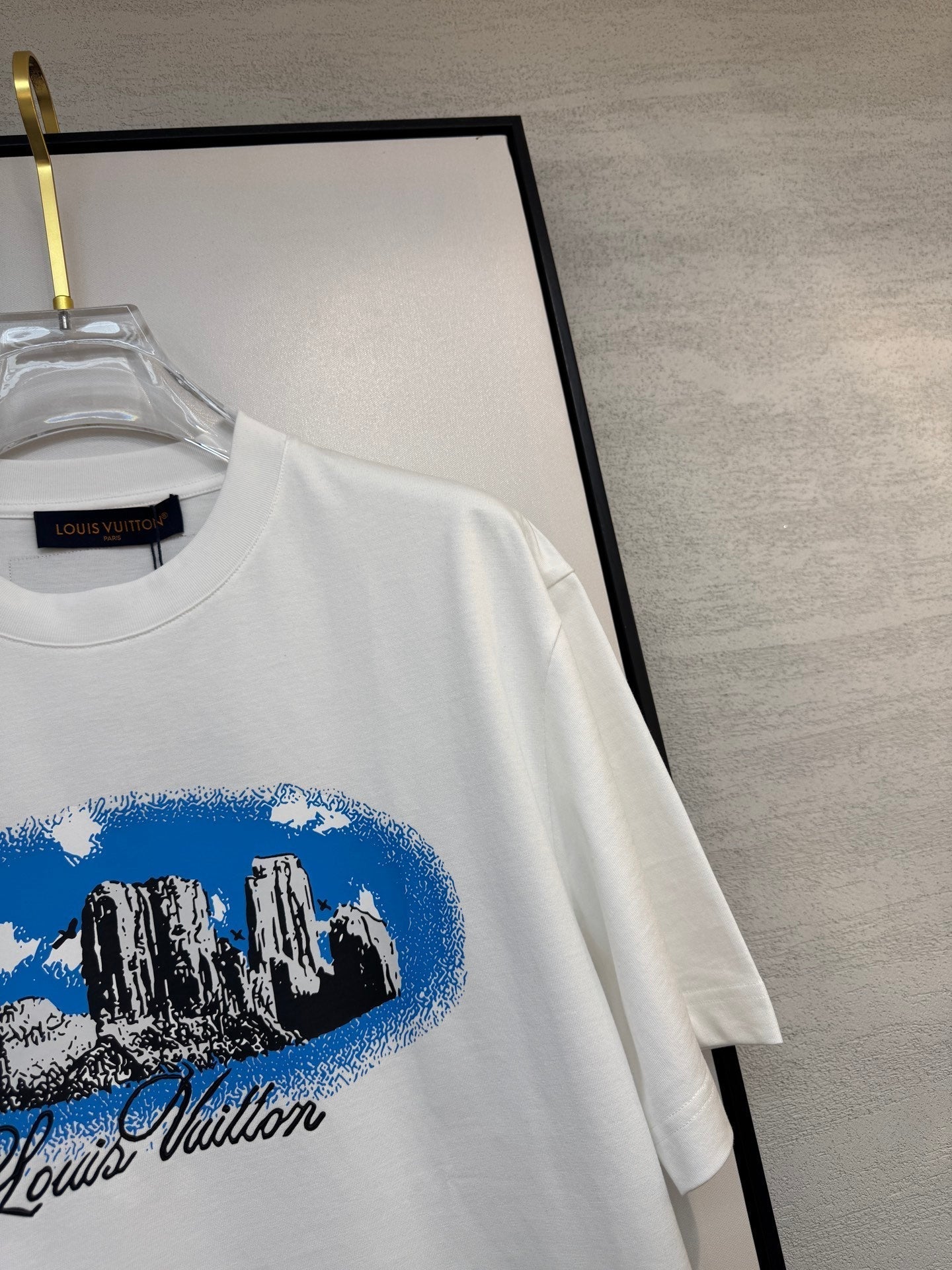LOUIS VUITTON LV WHITE COTTON T-SHIRT 238918