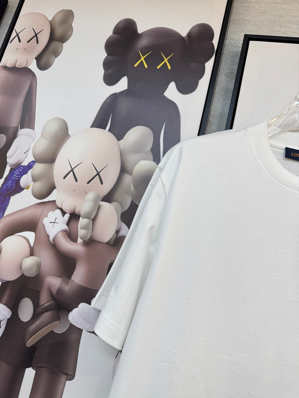 LOUIS VUITTON LV T-SHIRT IN WHITE COTTON FABRIC 238920