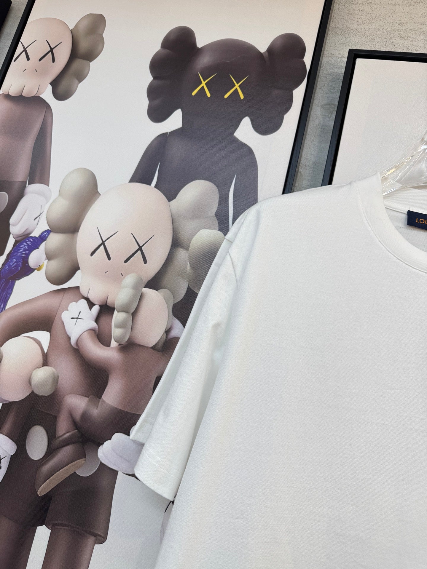 LOUIS VUITTON LV T-SHIRT IN WHITE COTTON FABRIC 238920