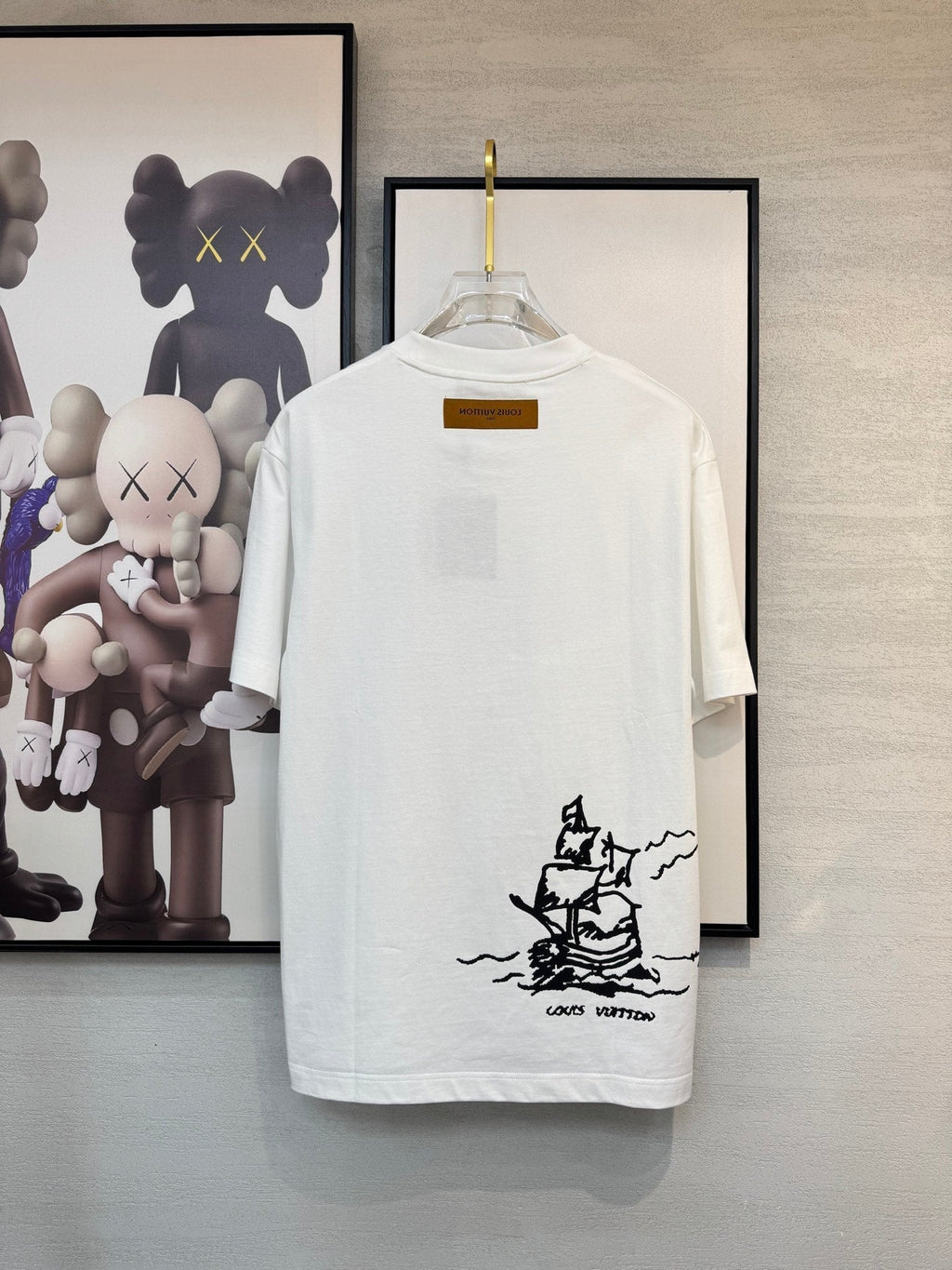 LOUIS VUITTON LV T-SHIRT IN WHITE COTTON FABRIC 238920