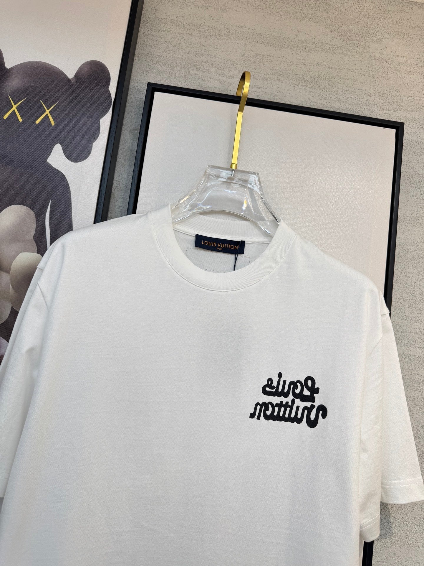 LOUIS VUITTON LV T-SHIRT IN WHITE COTTON FABRIC 238920