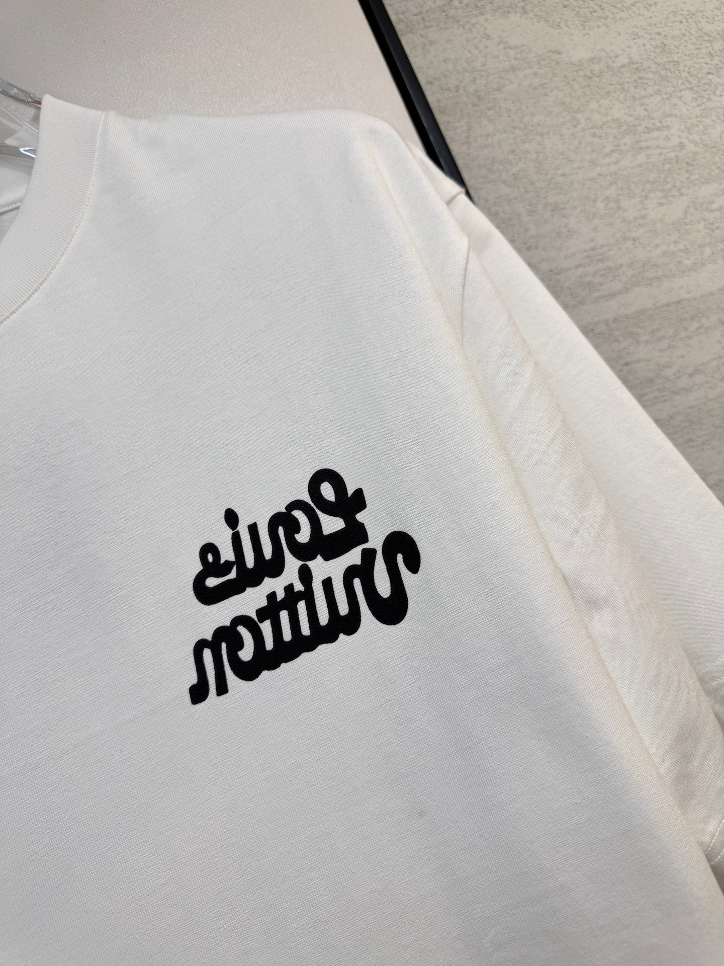 LOUIS VUITTON LV T-SHIRT IN WHITE COTTON FABRIC 238920