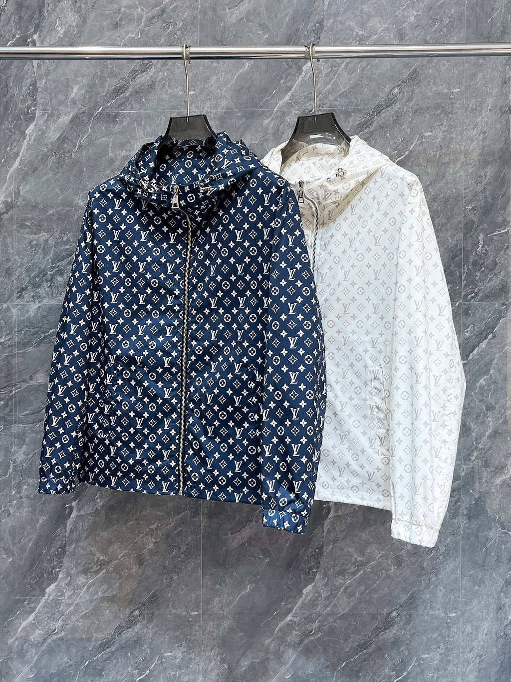 LOUIS VUITTON LV COBALT BLUE MONOGRAM JACKET 239553