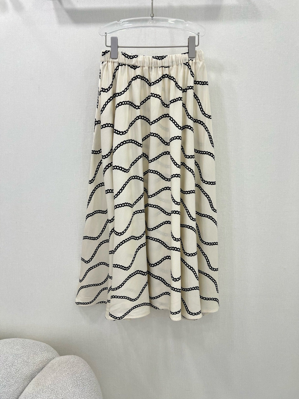 HERMES PRINTED FLARED SKIRT 269252