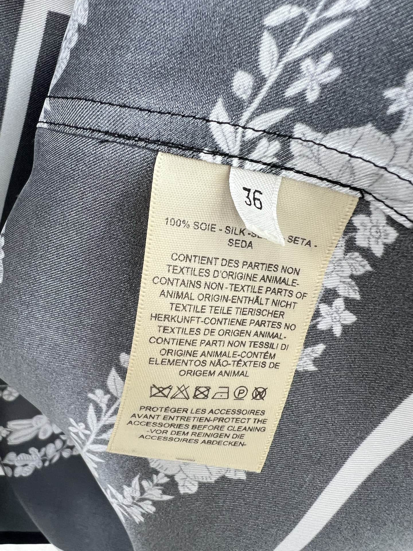 HERMES PRINTED SILK SHIRT 269264