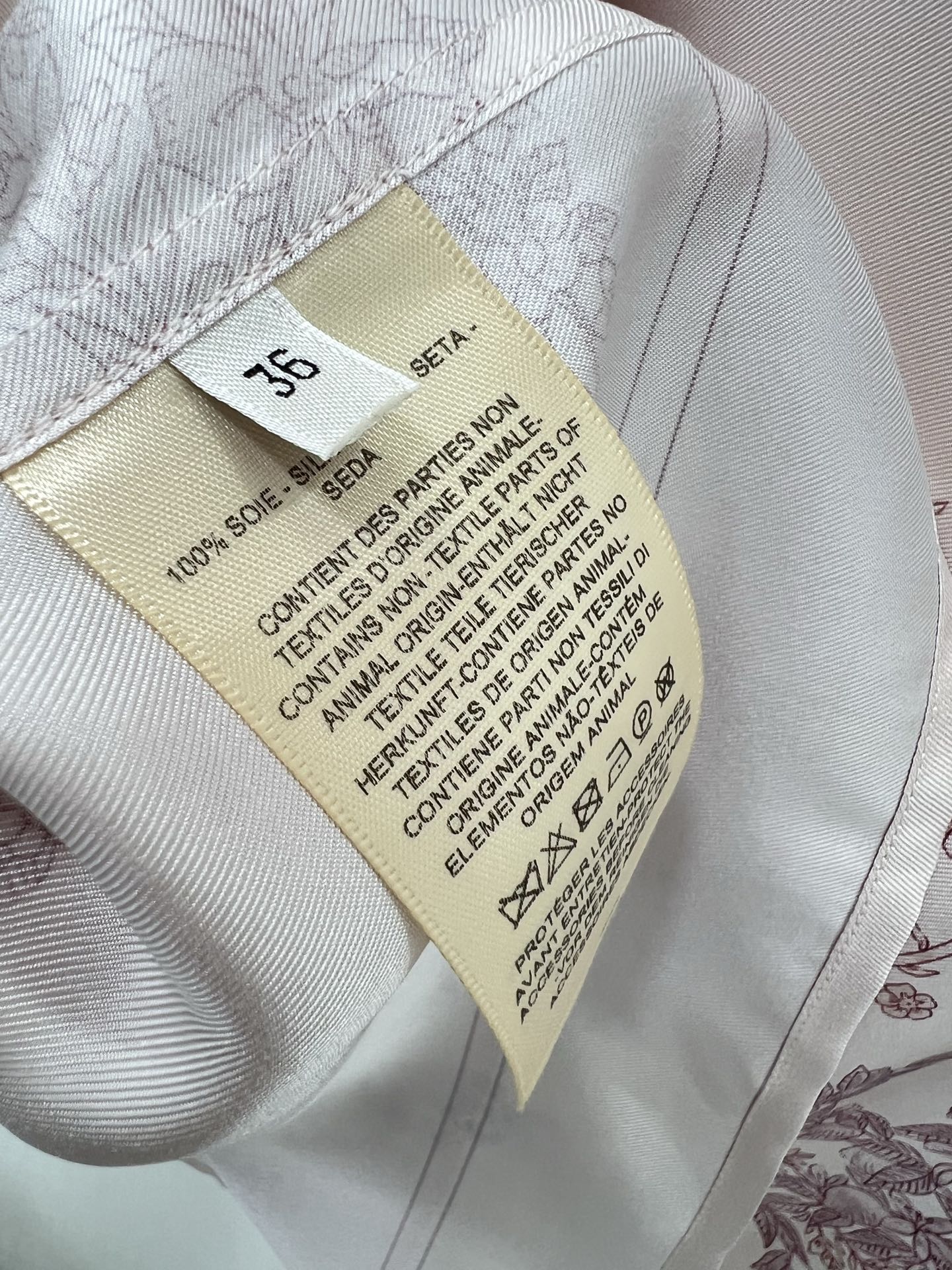 HERMES PRINTED SILK SHIRT 269262