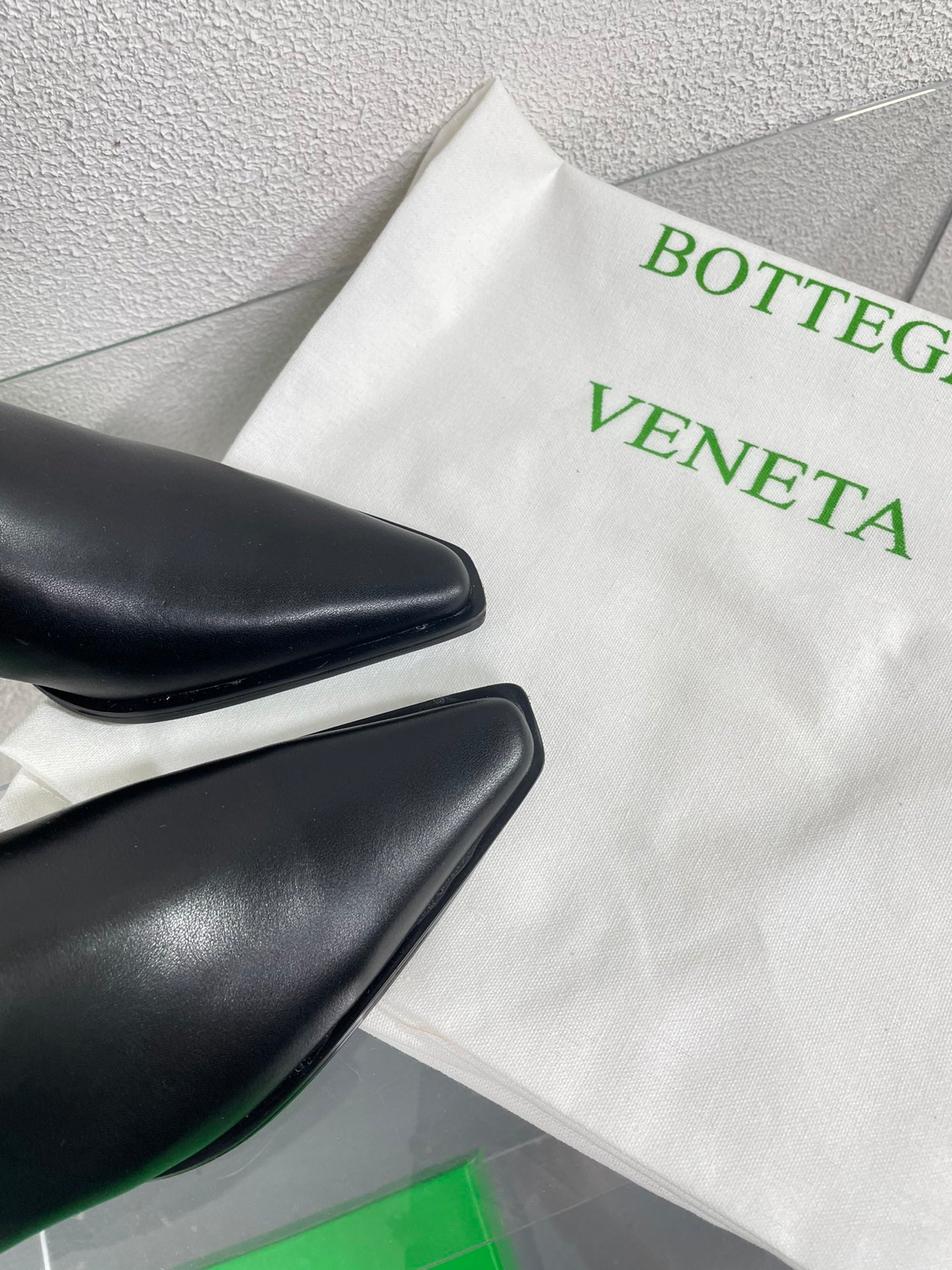 BOTTEGA VENETA TEX HIGH BOOT IN BLACK CALFSKIN