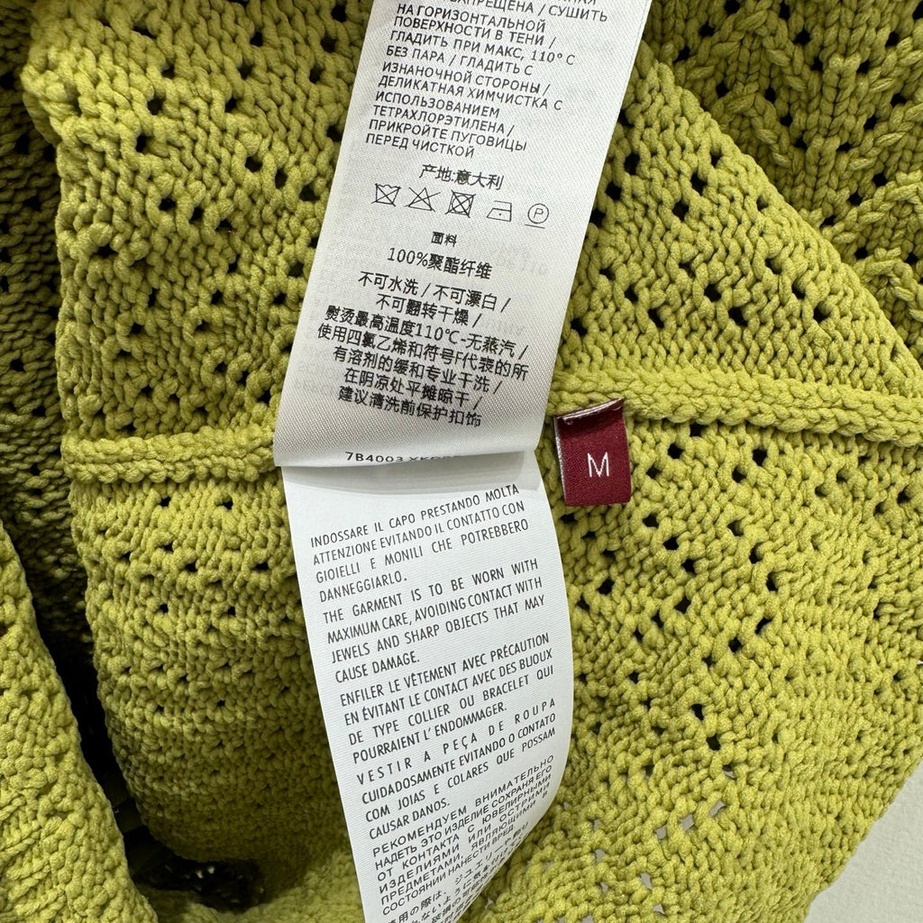 GUCCI SLEEVELESS KNIT POLO DRESS IN BUTTER YELLOW 267480