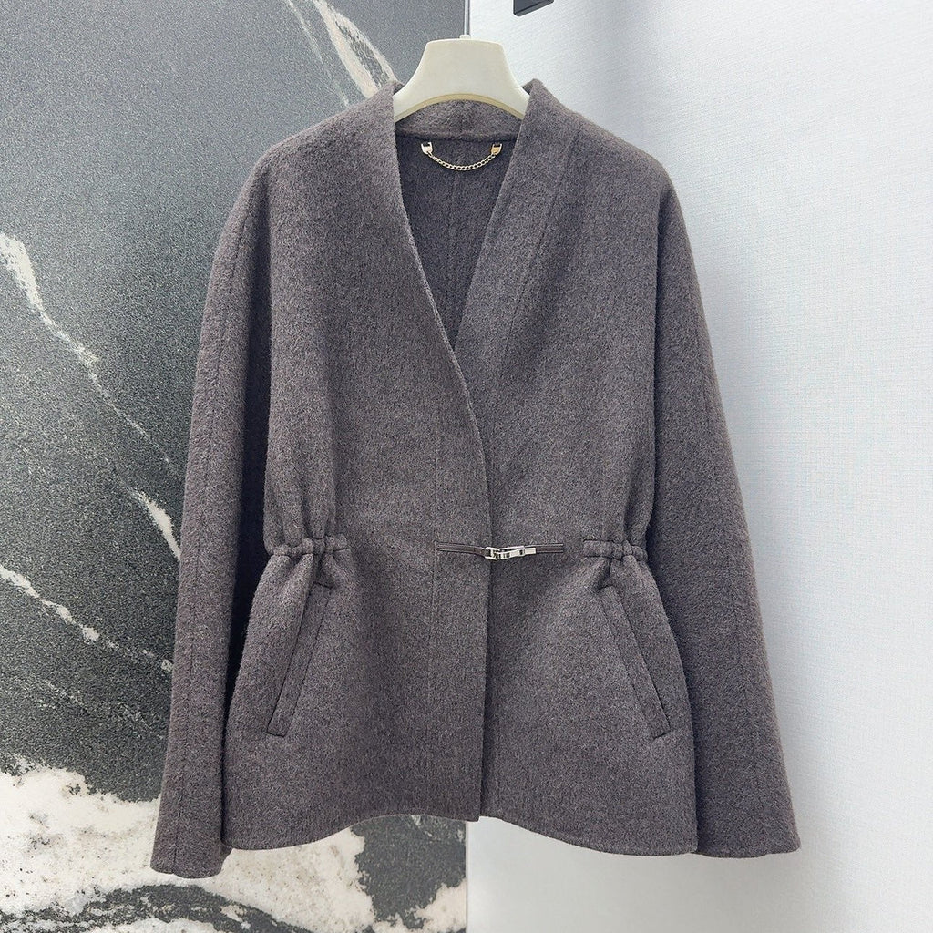 HERMES HERMES 25S REVERSIBLE LONG KNIT CARDIGAN 173