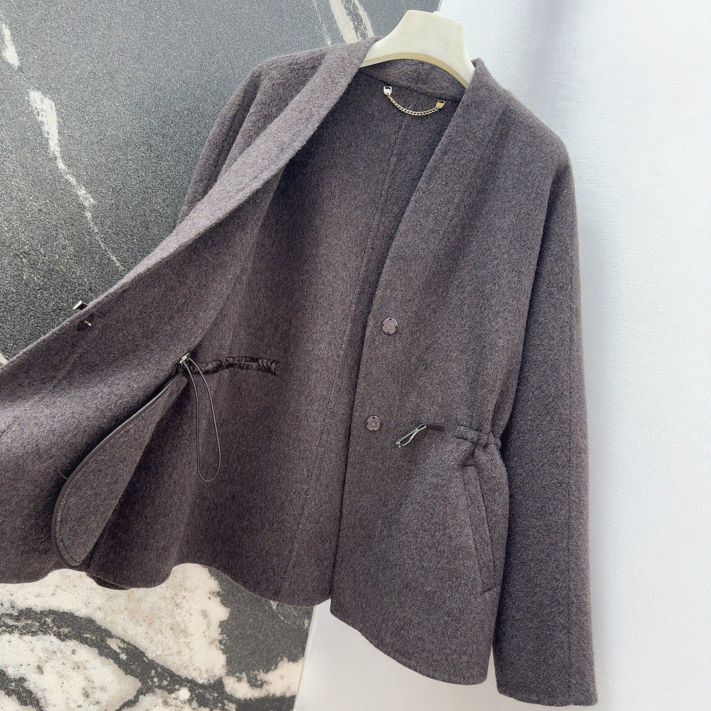 HERMES HERMES 25S REVERSIBLE LONG KNIT CARDIGAN 173