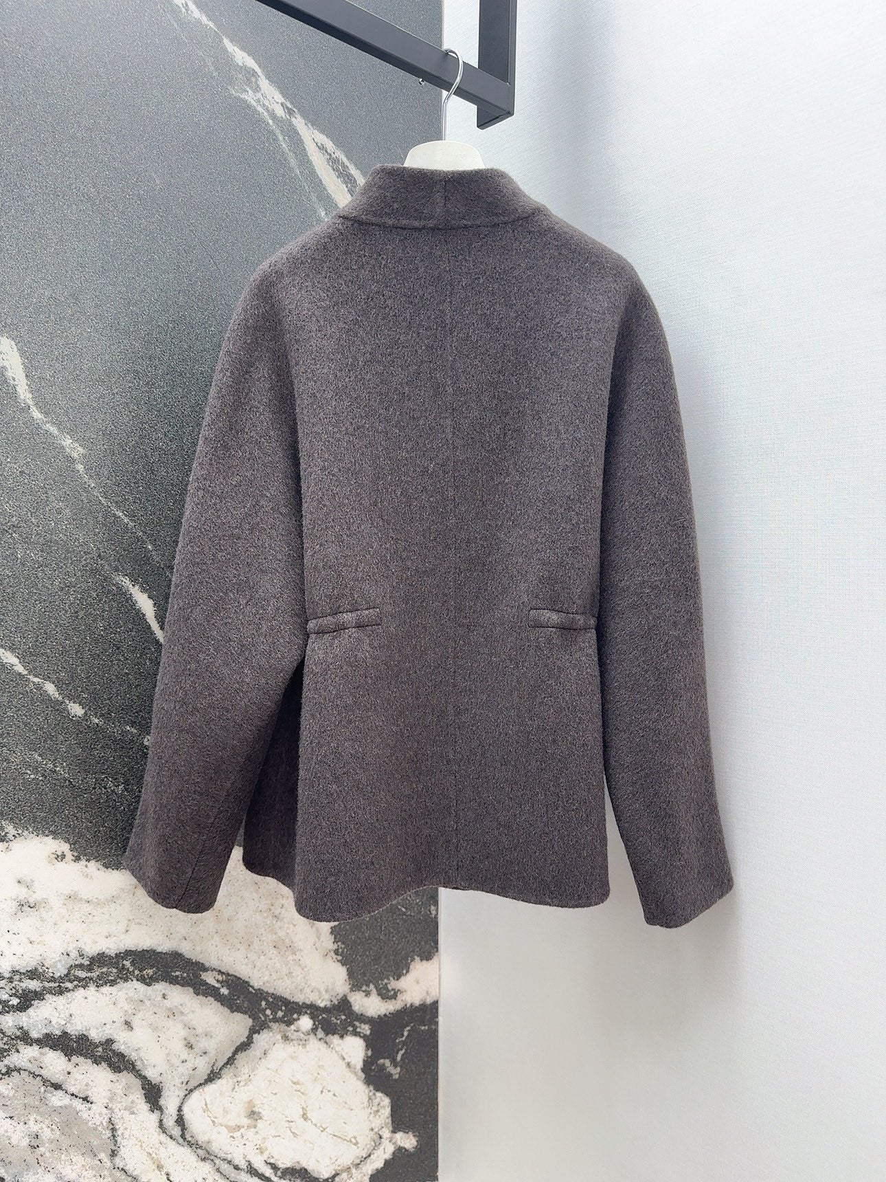 HERMES HERMES 25S REVERSIBLE LONG KNIT CARDIGAN 173