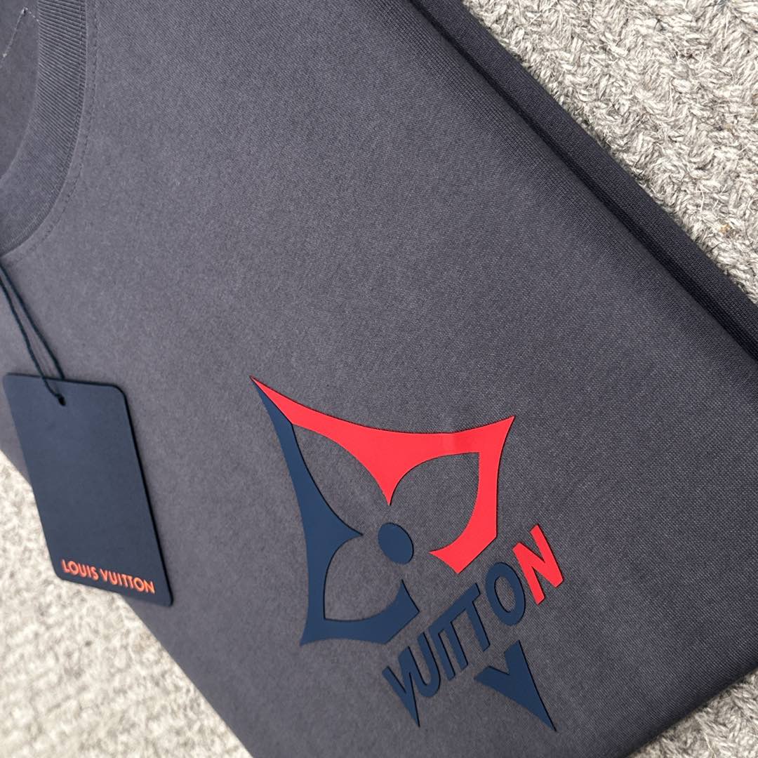 LOUIS VUITTON LV GRAY COTTON T-SHIRT 238910