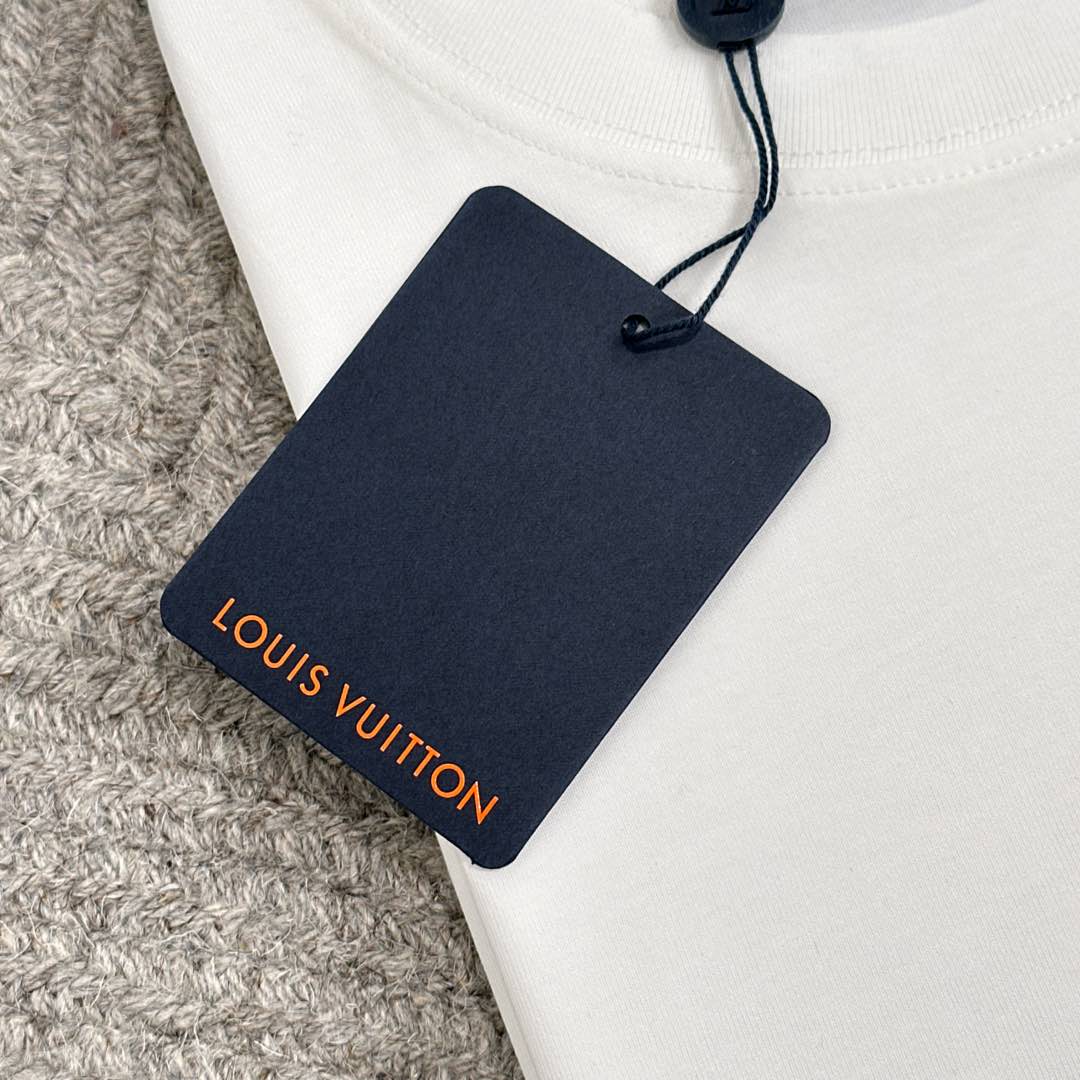 LOUIS VUITTON LV WHITE COTTON T-SHIRT 238911