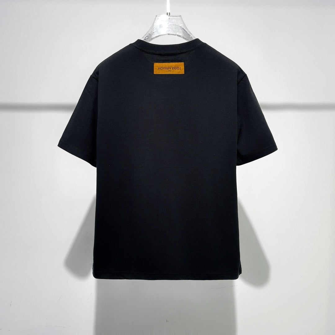 LOUIS VUITTON LV BLACK COTTON T-SHIRT 238909