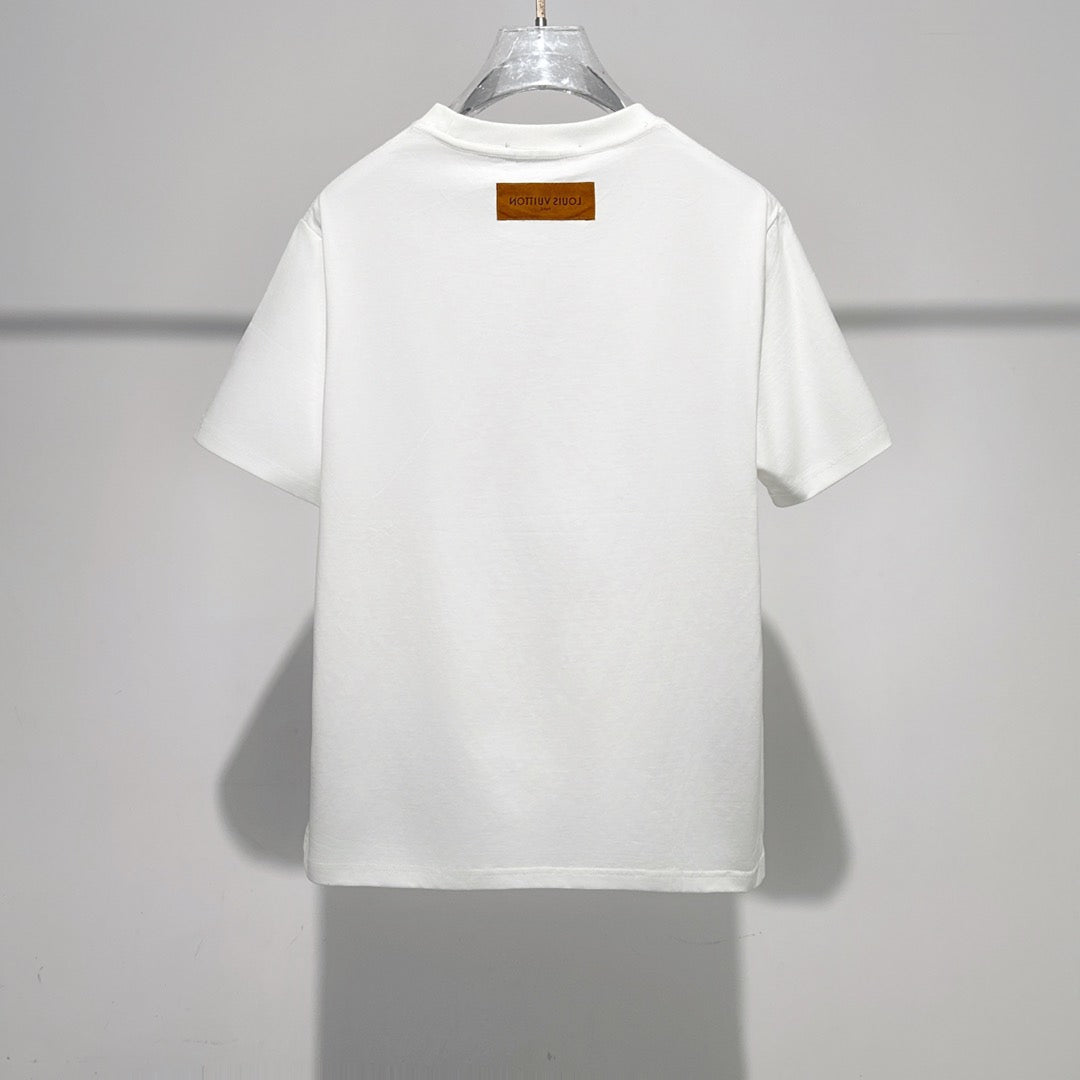 LOUIS VUITTON LV WHITE COTTON T-SHIRT 238911