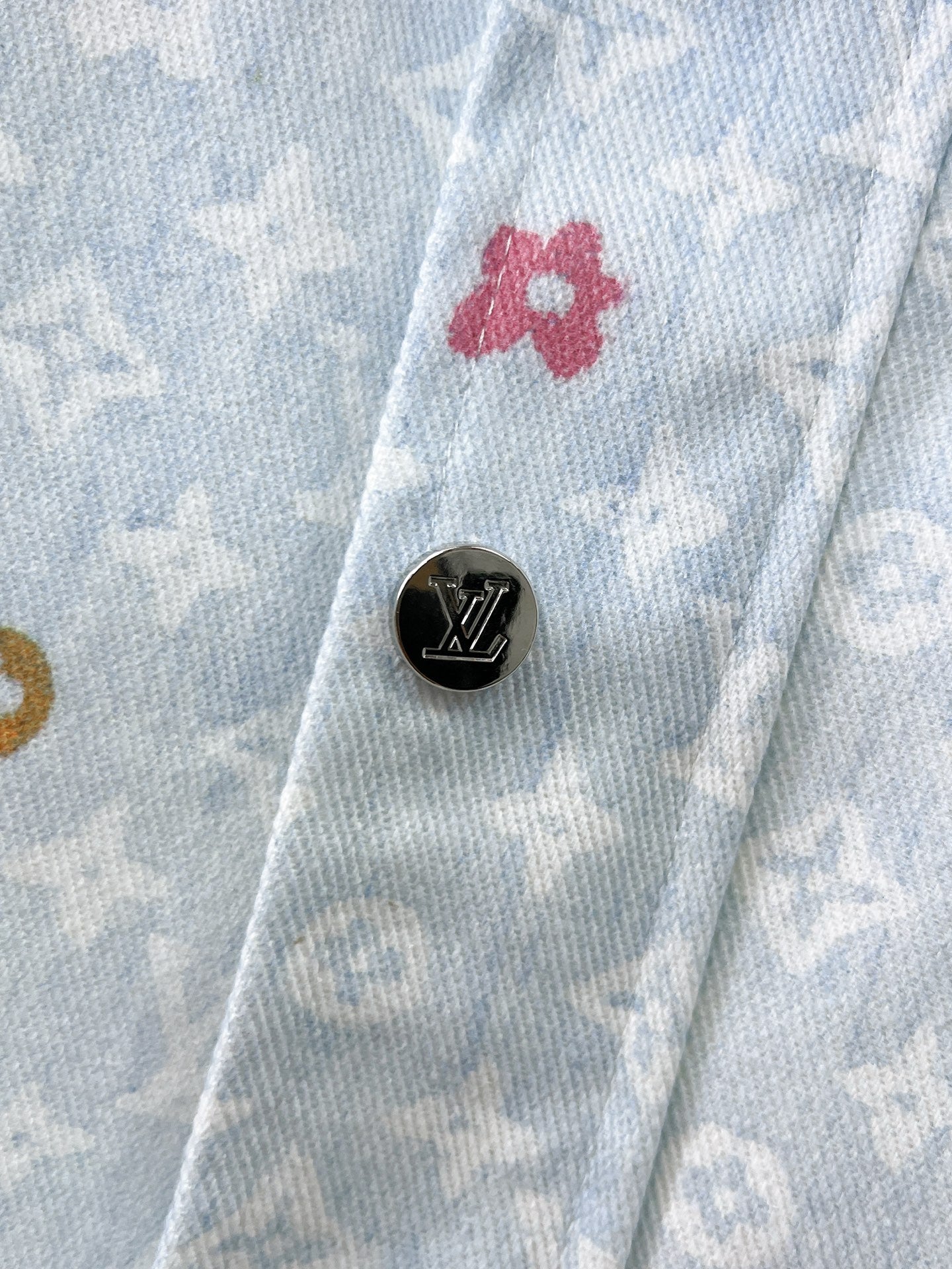 LOUIS VUITTON LV BUE PASTEL MONOGRAM DENIM JACKET 239527