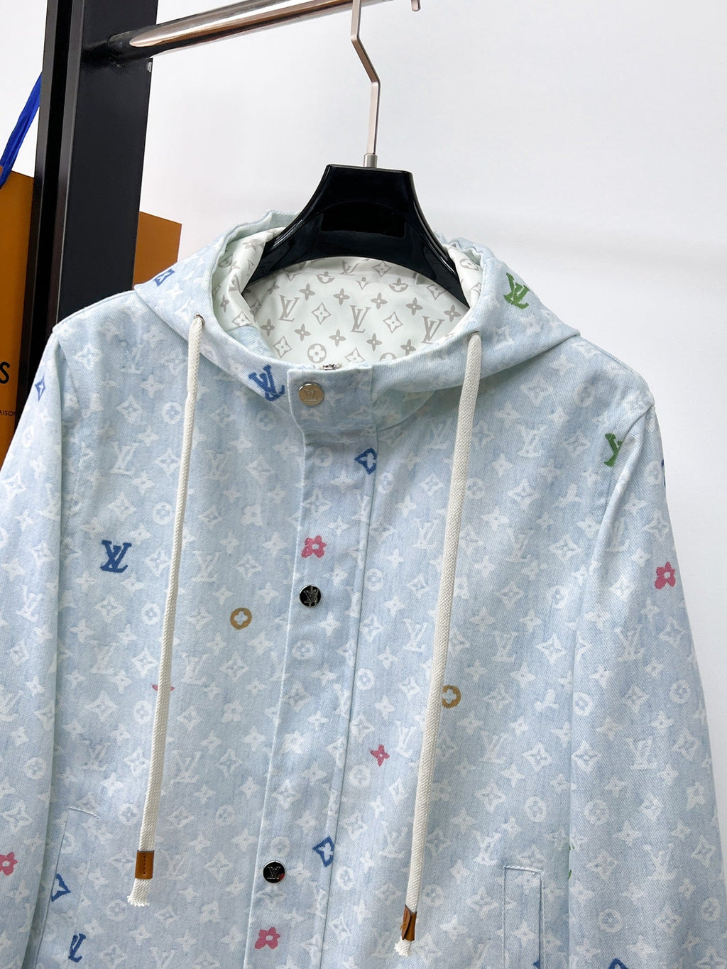 LOUIS VUITTON LV BUE PASTEL MONOGRAM DENIM JACKET 239527