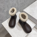 BOTTEGA VENETA ANKLE BOOTS IN CHOCOLATE BROWN LAMBSKIN WITH SHEARLING LINING