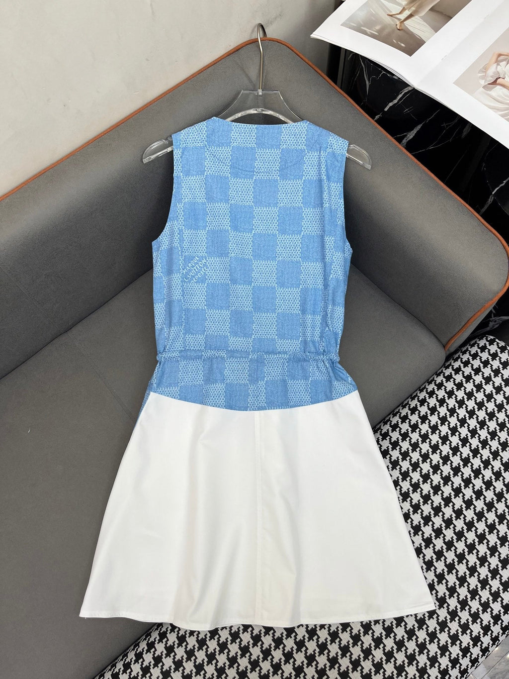 LOUIS VUITTON LV TANK DRESS BLUE 25S IN POLYESTER 266630