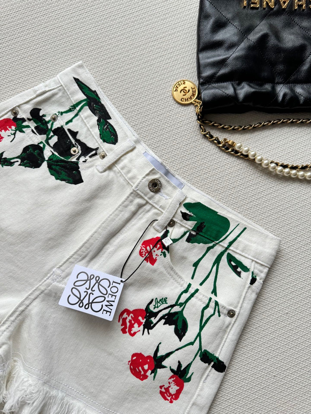 Loewe 25 Short White Cotton