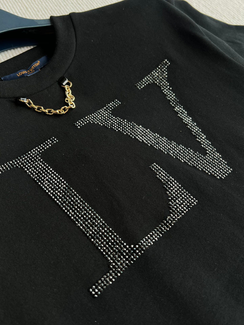 LOUIS VUITTON LOUIS VUITTON DIAMOND ROUND NECK SHORT SLEEVE T-SHIRT 275667