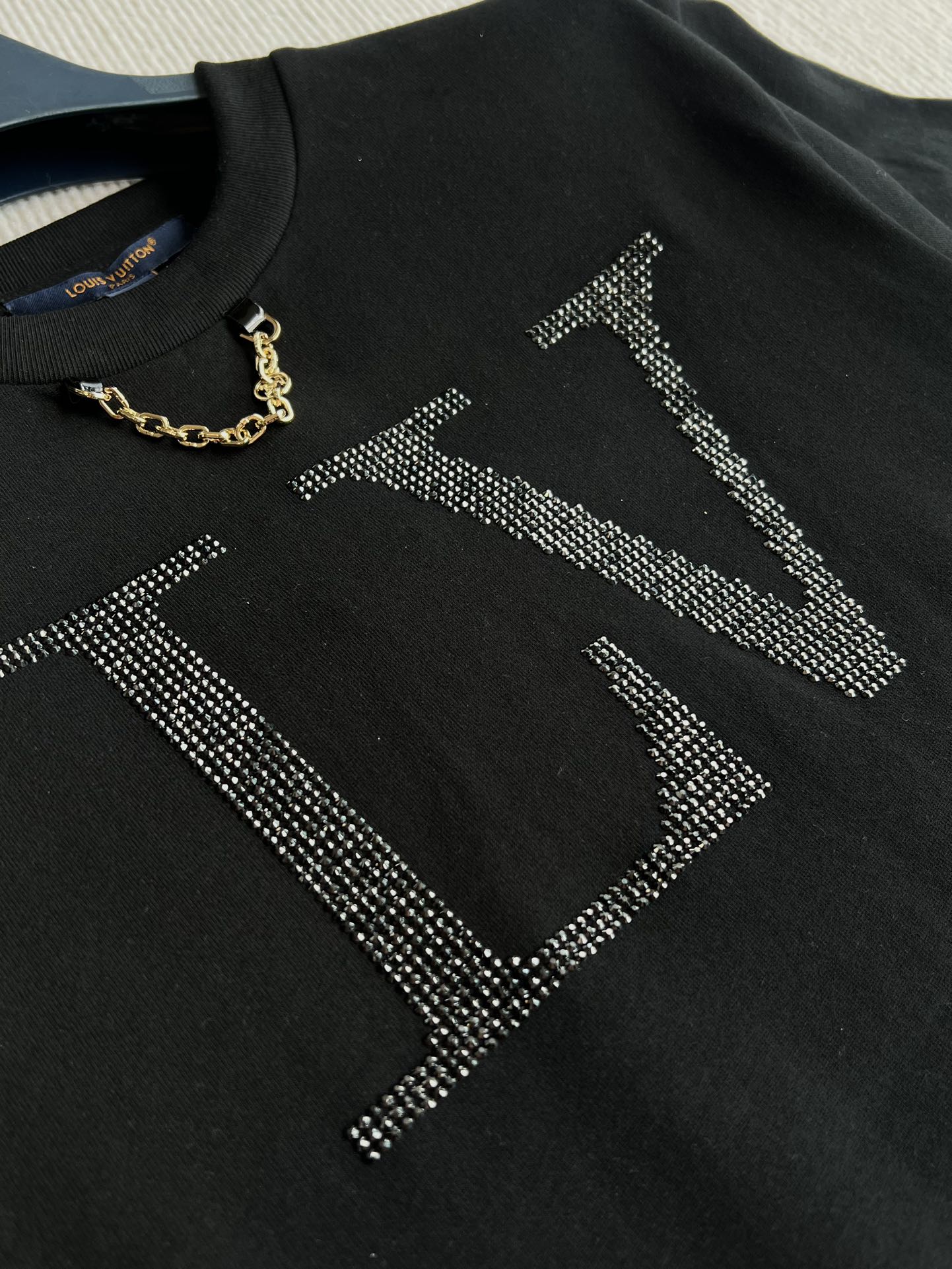 LOUIS VUITTON LOUIS VUITTON DIAMOND ROUND NECK SHORT SLEEVE T-SHIRT 275667