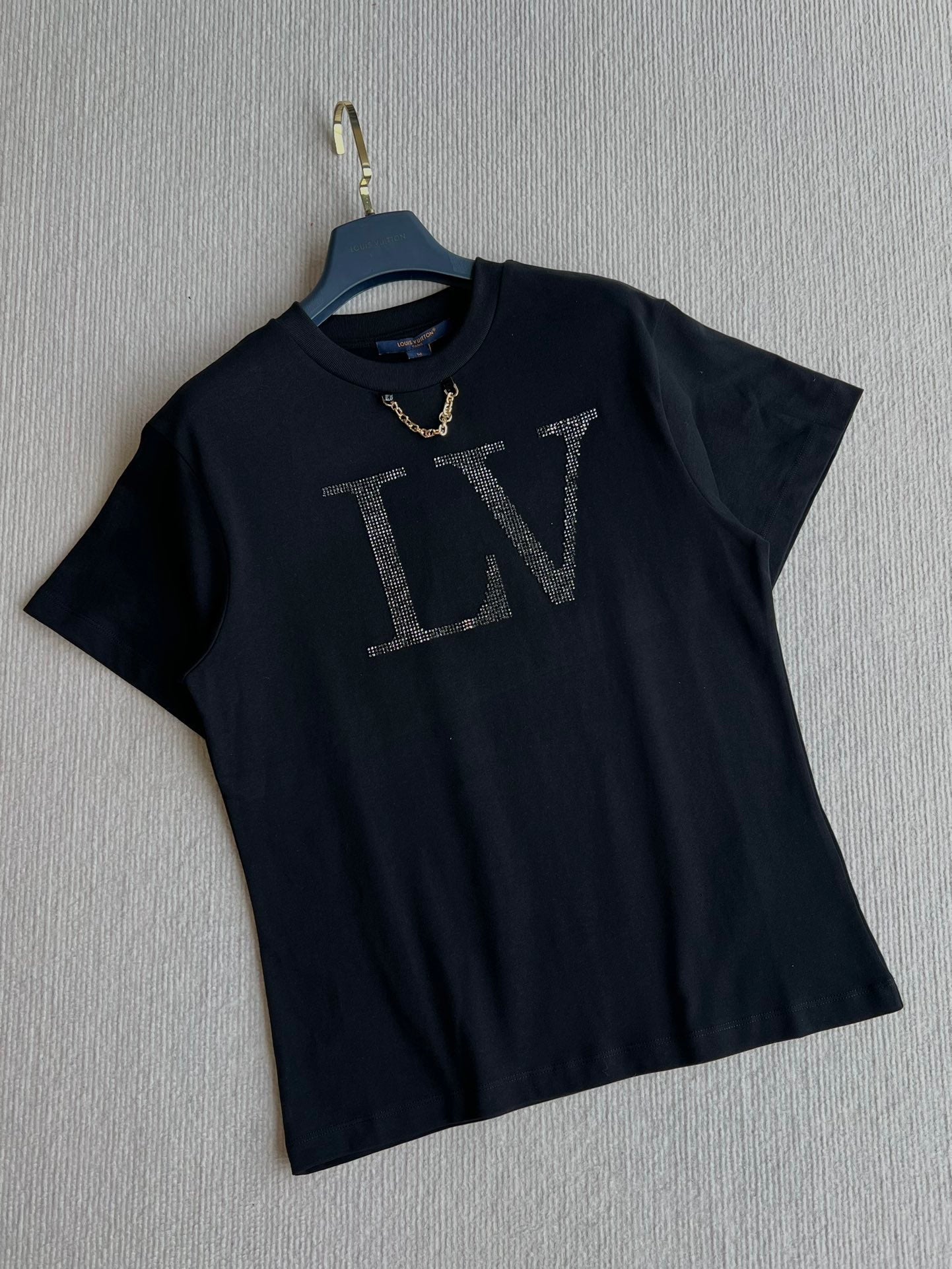 LOUIS VUITTON LOUIS VUITTON DIAMOND ROUND NECK SHORT SLEEVE T-SHIRT 275667