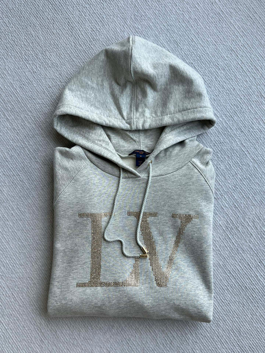 LOUIS VUITTON LOUIS VUITTON HOODED SWEATSHIRT WITH RHINESTONES 275688