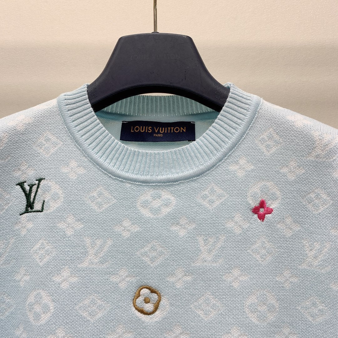 LOUIS VUITTON LV CREW NECK KNIT SWEATER 228111