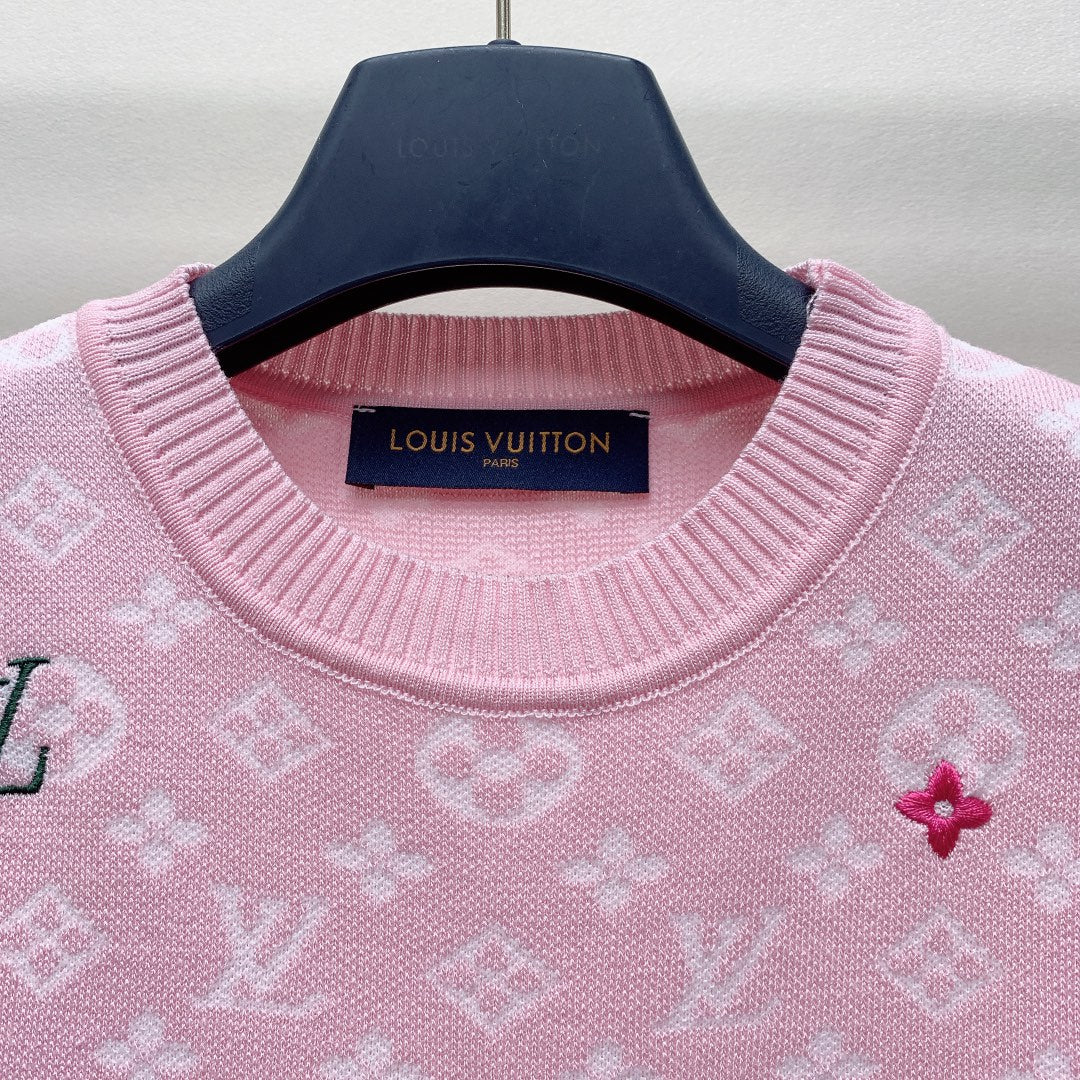 LOUIS VUITTON LV CREW NECK KNIT SWEATER 228112