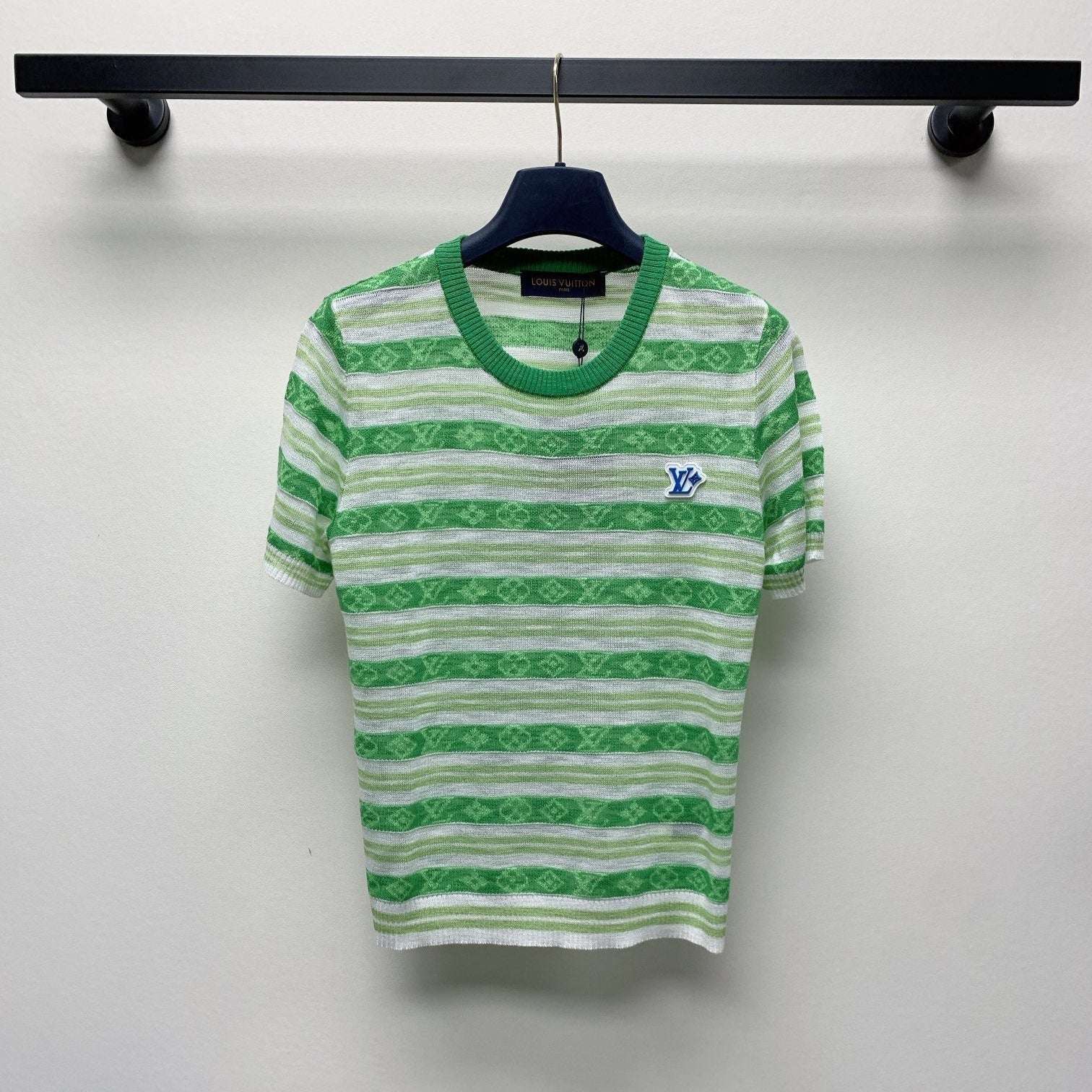 LOUIS VUITTON LV STRIPED CREW NECK T-SHIRT 268098