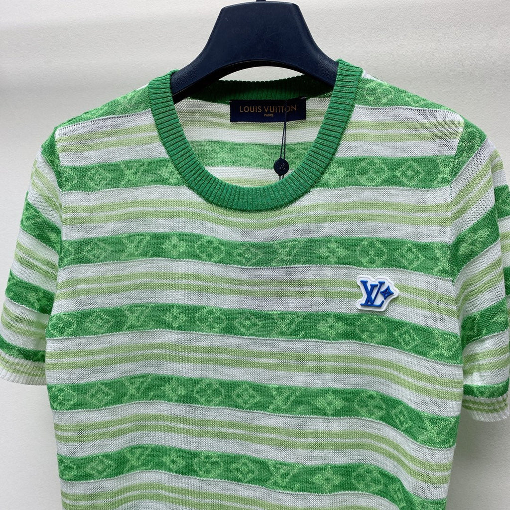 LOUIS VUITTON LV STRIPED CREW NECK T-SHIRT 268098