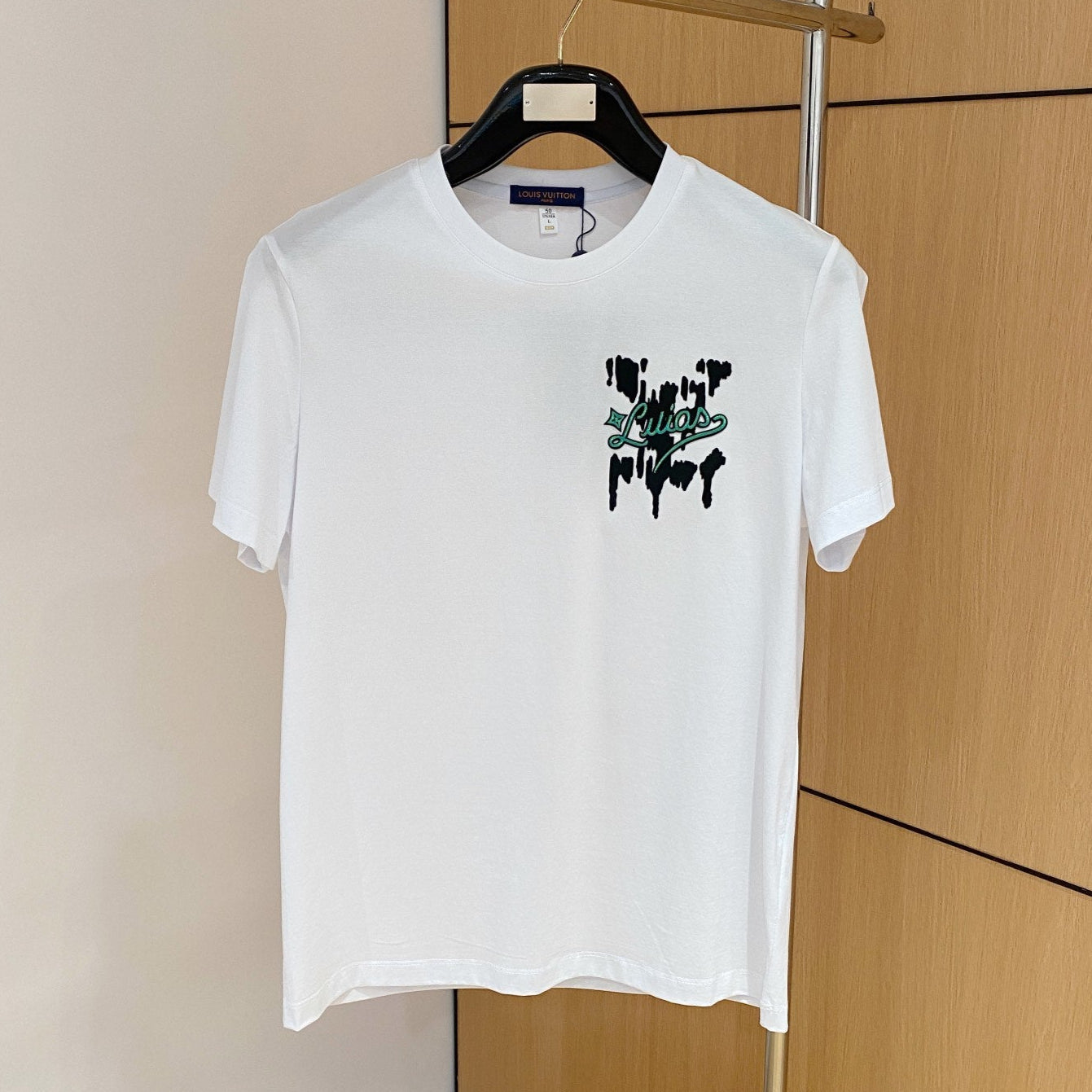 LOUIS VUITTON LV T-SHIRT IN WHITE COTTON 238856