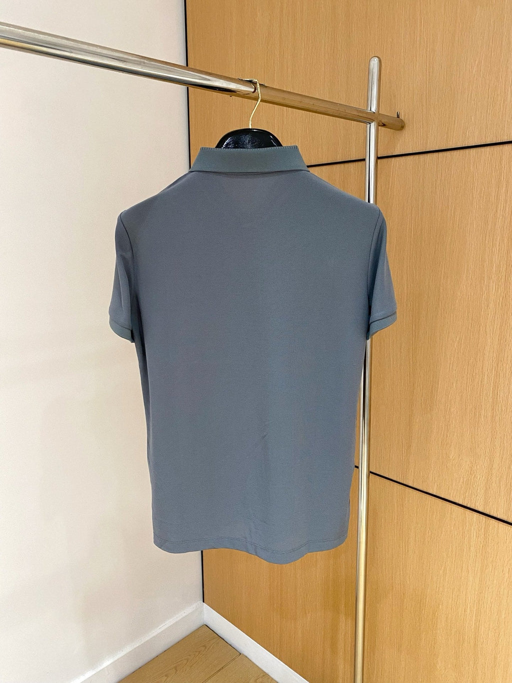 LOUIS VUITTON LV POLO SHIRT IN GRAY MESH BEADED COTTON FABRIC 238854