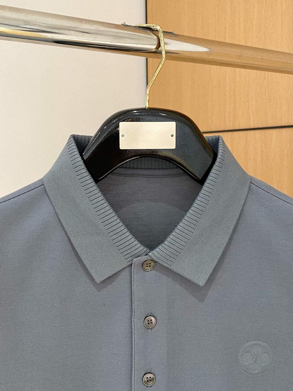 LOUIS VUITTON LV POLO SHIRT IN GRAY MESH BEADED COTTON FABRIC 238854