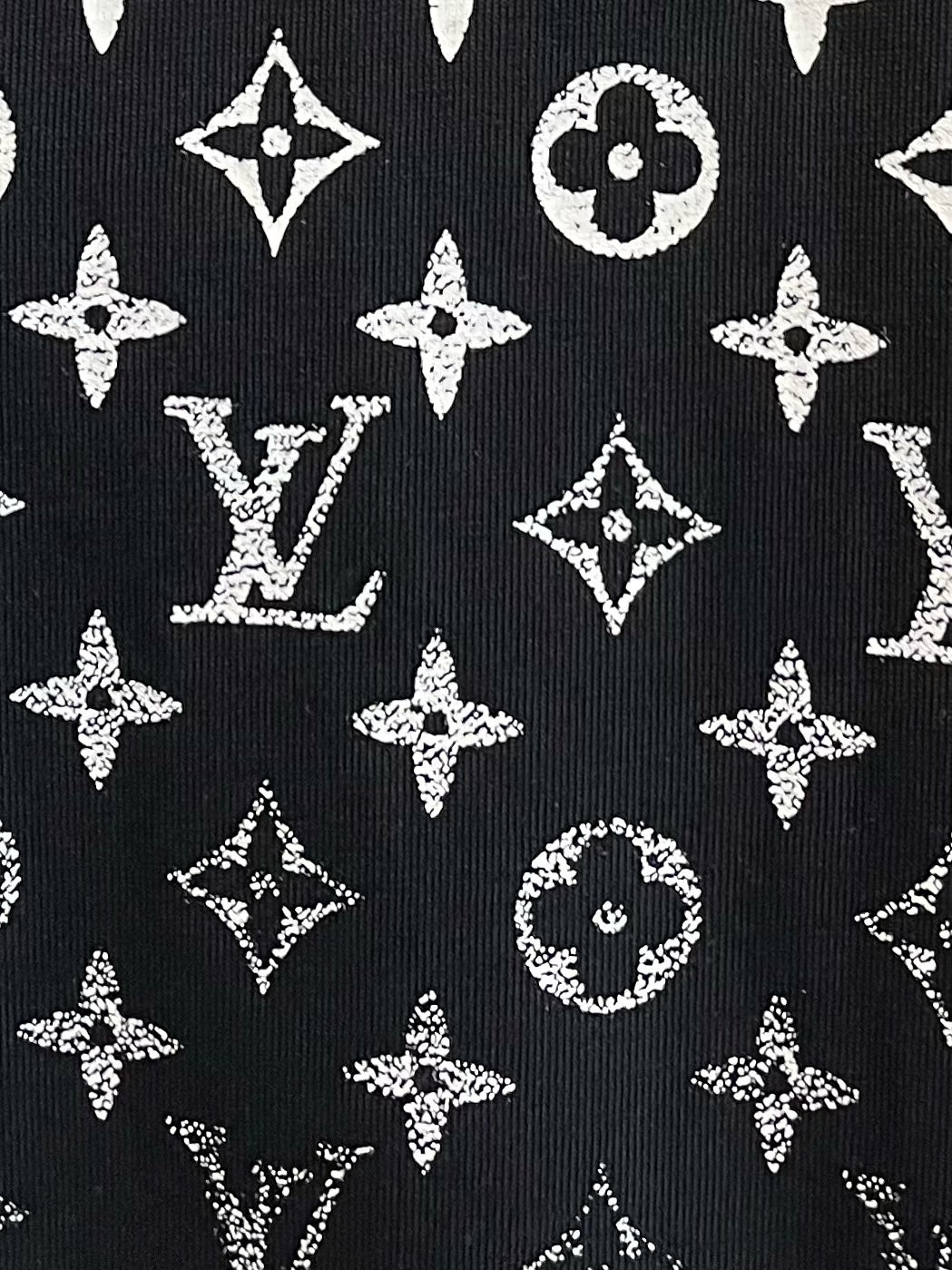 LOUIS VUITTON LV T-SHIRT IN BLACK MONOGRAM COTTON 238858