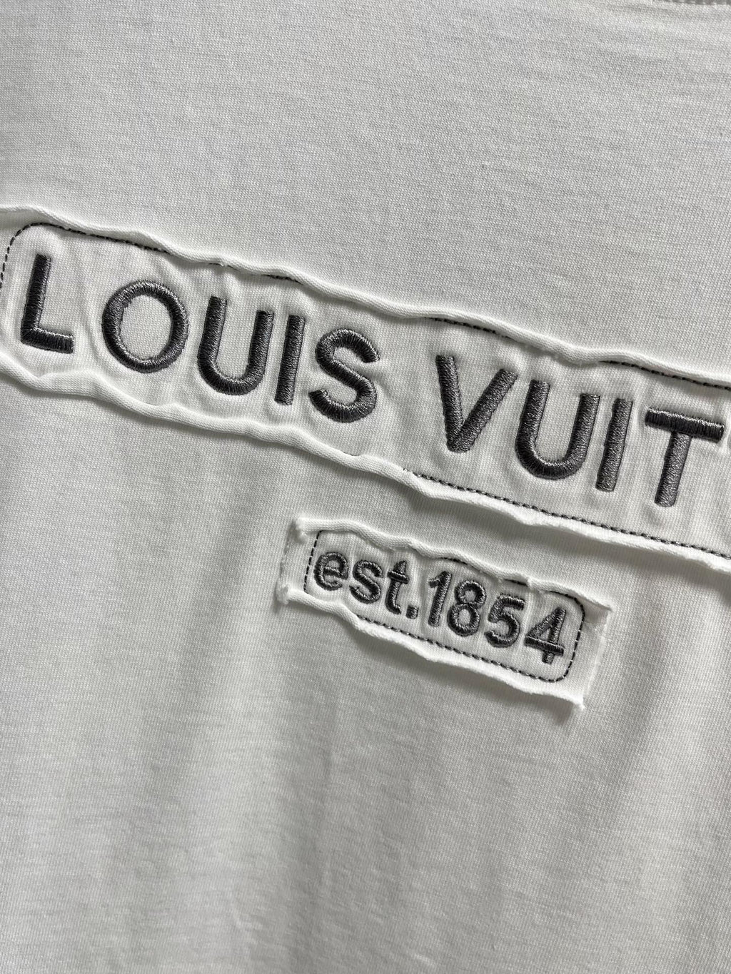 LOUIS VUITTON LV T-SHIRT IN WHITE COTTON 238863